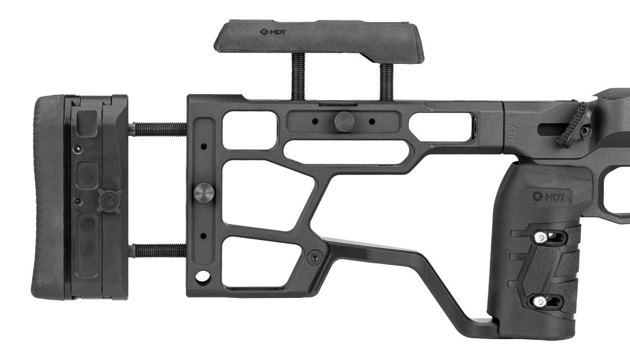 MDT ACC Elite Chassis System buttstock adjusted