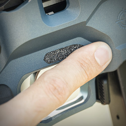 OPTIONAL GRIP TAPE FOR AN INCREASED TACTILE FEEL AND REFERENCE POINT