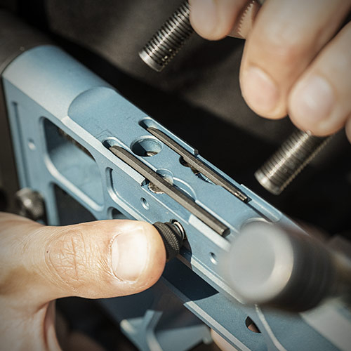 MAGNETIC HEX KEY STORAGE UNDER CHEEK REST