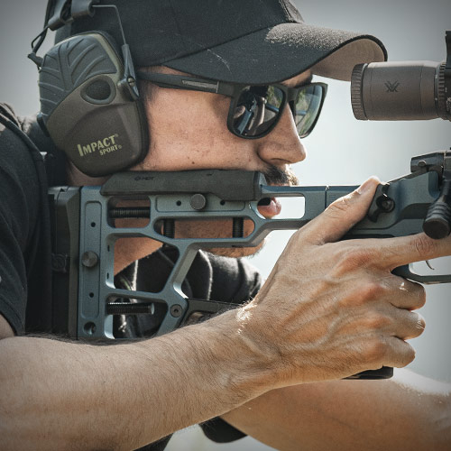 LARGER BUTTPAD FOR STRAIGHT LINE RECOIL